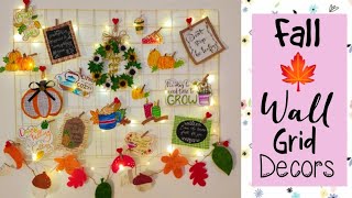 Fall Decorate With Me 2022 | Wall Grid Decors | Autumn Decor Ideas DIY