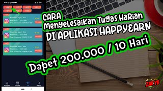 CARA Menyelesaikan TUGAS di HAPPYEARN | KODE UNDANGAN 65187