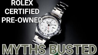 Rolex Certified Pre Owned - Misinformation Clarified