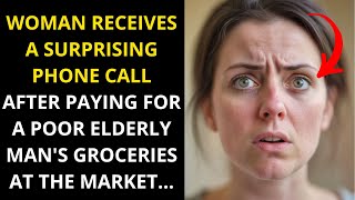 Woman Receives a Surprising Phone Call After Paying for a Poor Elderly Man's Groceries at the Market