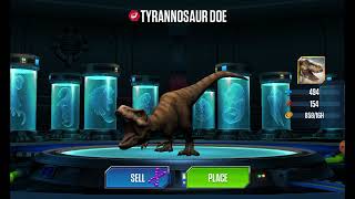 Hatching Tyrannosaurus doe | Jurassic World the game [please excuse the crying its bc of my sister]