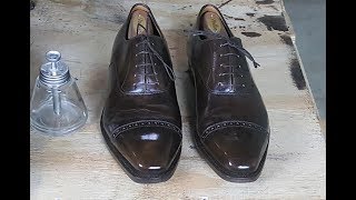 ASMR Enzo Bonafe Captoe Oxford Shoe Shine