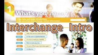 What's your name? Interchange 5th Edition Intro Book Unit 1