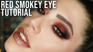 HOODED EYE TUTORIAL: Red Smokey Eye w/ ShadowSense