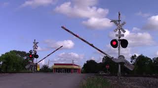 ** AMTK 184 ** Amtrak Sunset Limited 1 and Railroad Ave Railroad Crossing | China, TX | 6-1-2022