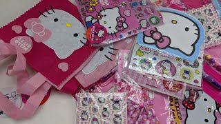 Hello Kitty Lot Of 17 Kid Stickers Pens Bags Necklaces And More