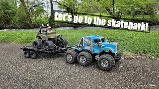 Tamiya Konghead Takes Wild Willy to the Skatepark!