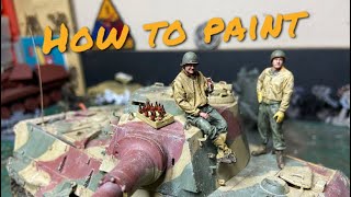 How to paint a WW2 GI #modelkit #miniature #ww2 #history #ww2GI #ww2modelkit ￼￼ #ww2miniature