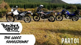 The 600cc Shakedown Adventure Ride! | CRF Rally, DR650 & XT600 | New Zealand