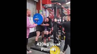 420kg mega squat Mariusz Pilinskii #squat & now spartan raw 24 champ