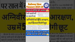 RRB NTPC New Vacancy 2024 | Railway Group D Vacancy 2024 | Railway new vacancy 2024-25 |#shorts #rrb