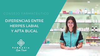 Diferencias entre herpes labial y afta bucal