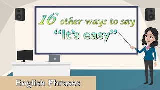 16 other ways to say "It's easy" | 16种表达“很简单”的英语句子