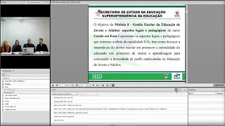 Módulo 8 - Gestão Escolar da Educação de Jovens e Adultos: Aspectos Legais e Pedagógicos - Oferta 2