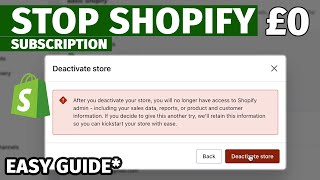 How to Cancel your Shopify Subscription Easily ✅ | Stop Getting Charged Automatically