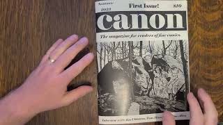 CANON #1 - The Magazine For Readers of Fine Comics