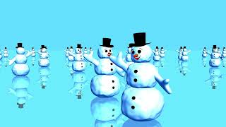 New Year's animation. Новогодняя анимация. Dancing snowmen. Танцующие снеговики.