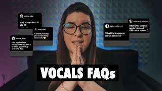 Questions I get about Vocal Production/Recording