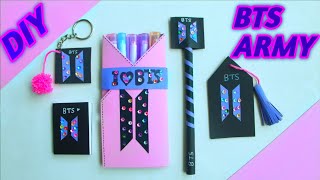 BTS ARMY DIY | School Supplies Idea | Paper Craft | Miniature Craft idea | DIY