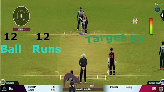 Real cricket 22 multiplayer gameplay low score match