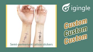 Semi-permenant tattoo stickers