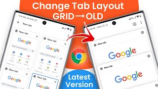 How To Change Chrome Tab View/Layout in Android | Chrome Tab Style Change (Works in Chrome v90)