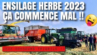 ENSILAGE HERBE 2023 ... CA COMMENCE MAL !!!