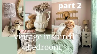 Vintage Inspired Cozy Bedroom | Part 2 | Thrift Flips for our home