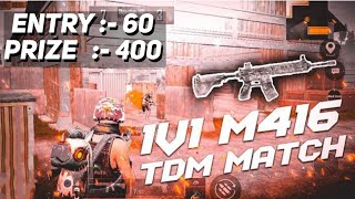 PAID TDM Tournament || 1v1 M416 Only ||