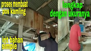 cara membuat pos kamling dari kayu