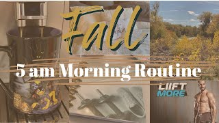 Fall Morning Routine | 5 am Cozy and Productive Morning Routine