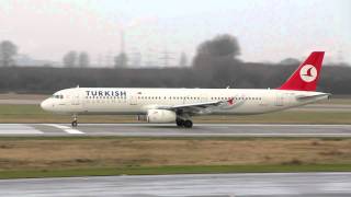 Turkish Airlines A321 TC-JRE Take-off @ EDDL