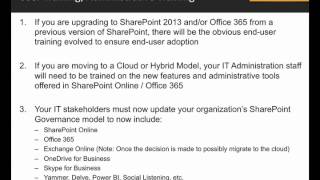 SharePoint, Office 365, Azure Hybrid Cloud Strategies Webinar - EPC Group Part 3