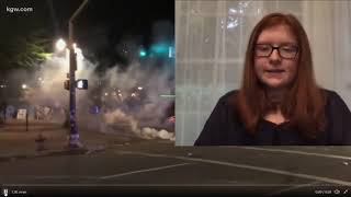 Student journalist covers Portland protests 1