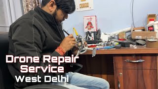 DJI Drone Repair in West Delhi 😍| Dominar 400 Seat Cover & Stickering