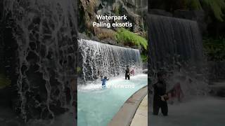 Ada Air terjunnya...Pesona Nirwana Waterpark. #bandung #waterpark #waterfall