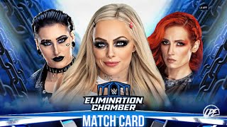 WWE2K23 ELIMINATION CHAMBER PPV MATCH CARD ON MY CHANNEL !