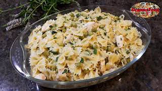 وصفة الباستا مع الترويت والبازيلاء Pasta recipe with trout and peas