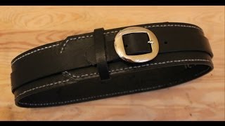 How to make a leather ladies waist cinching belt