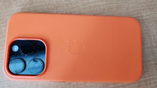 Orange Apple Leather Case for the iPhone 14 Pro - Unboxing and Hands-On