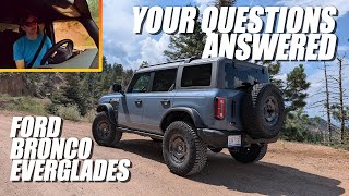 Ford Bronco Everglades: Your Questions Answered!