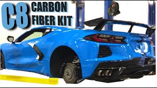 2020 C8 CORVETTE CARBON FIBER MOD KIT INSTALLED!