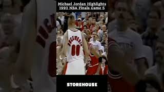 Michael Jordan 46 Points in Pivotal 1992 NBA Finals Game 5! Huge Win for the Chicago Bulls #shorts