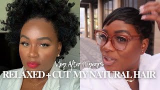 VLOG: I RELAXED AND CUT MY NATURAL HAIR AFTER 10 YEARS | A WEEK IN MY LIFE | ITSYECHIMA