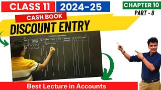 Discount Entry in Double Column Cash Book | Class 11 Accounts | Chapter 10 | Part 8