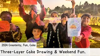 Teens Draw a Stunning Three-Layer Cake at Our Weekend Eat-and-Play Party!