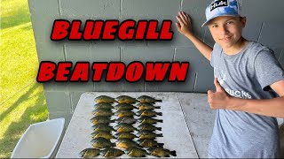 Shallow Water Summertime Bluegill Fishing