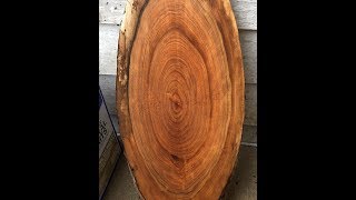 Woodmaster Planer smooths Cherry and Walnut rounds