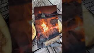 Smoking Eggplant For Baba Ganoush