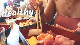 🍣 what I ate in a week: takeout meals, leftovers, and japanese food! | Juls